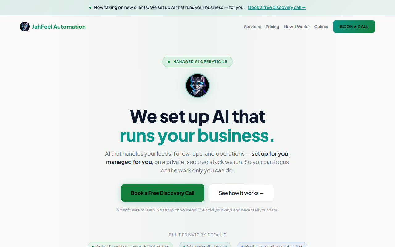 JahFeel Automation homepage
