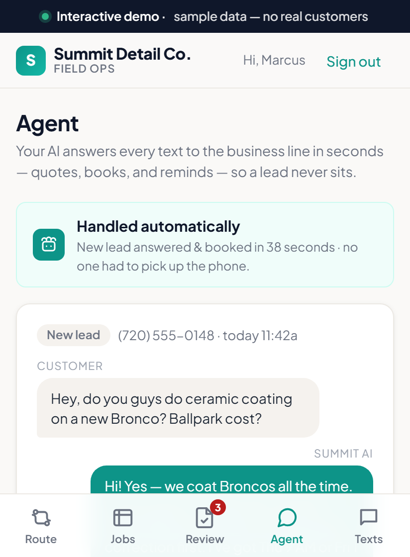 Field Ops &mdash; AI assistant